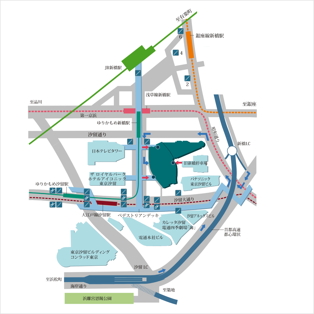 アクセス パーキング 汐留シティセンター Shiodome City Center