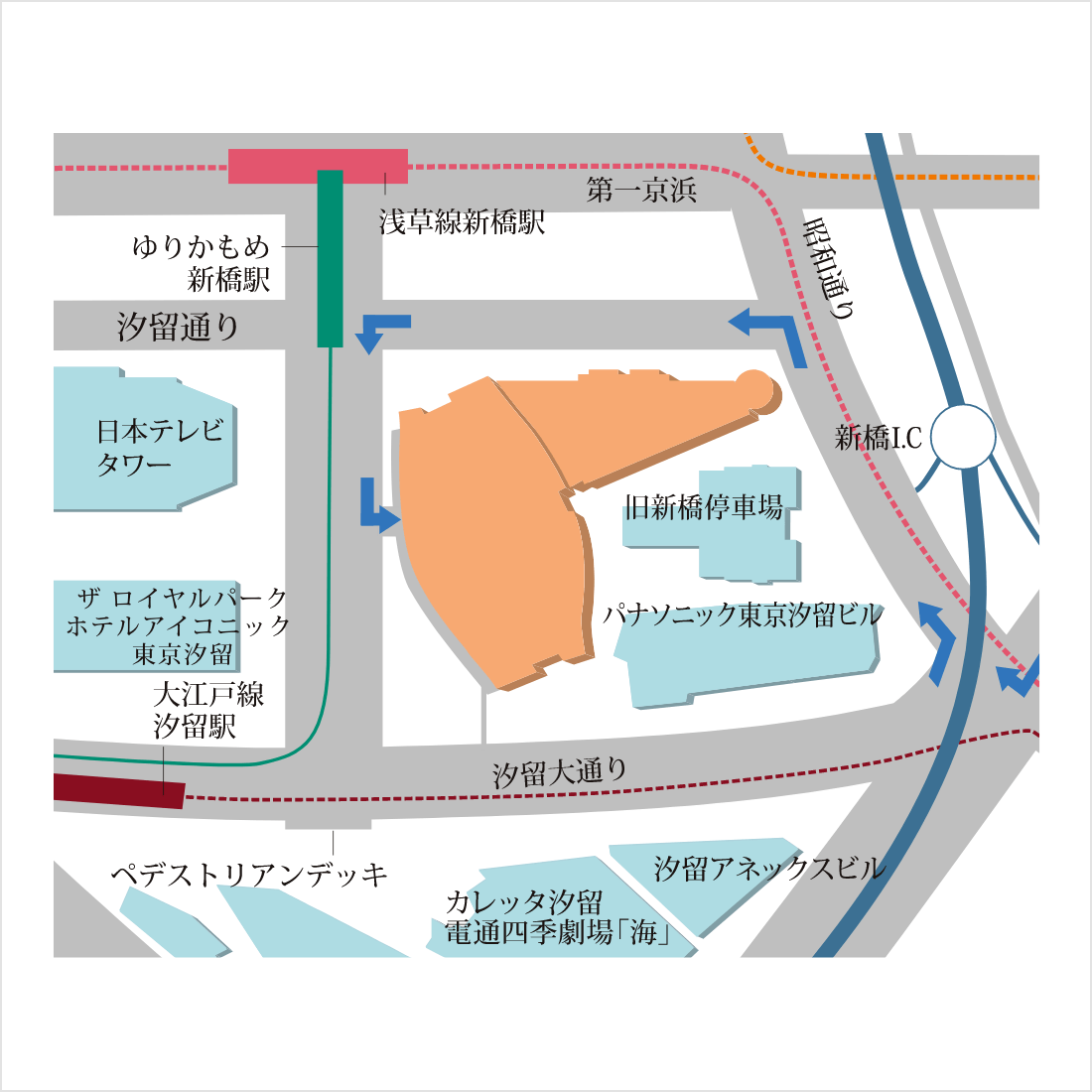 アクセス パーキング 汐留シティセンター Shiodome City Center