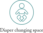 Diaper changing space