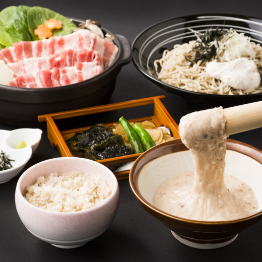Jinenjo(Japanese yam dish)&Soba Sanyaku Seiryuan